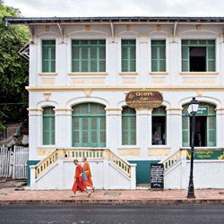 Maison coloniale à Luang Prabang au Laos