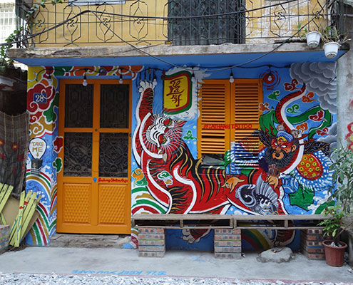 La rue du train de Hanoi