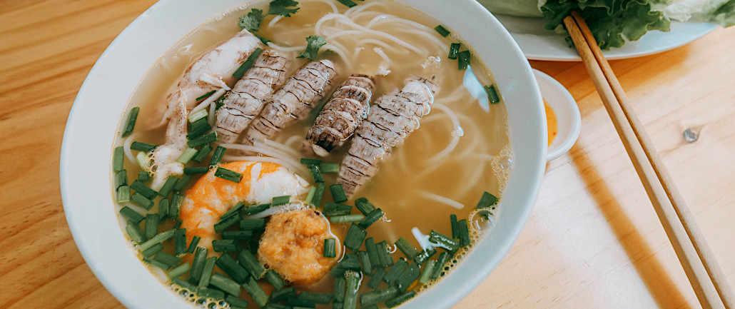 SADV_Cat_Ba_food_01 soupe de Be Be, crevettes mantes, au Vietnam