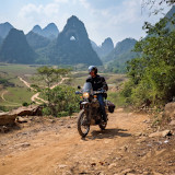 road trip moto à la montagne percée de Cao Bang
