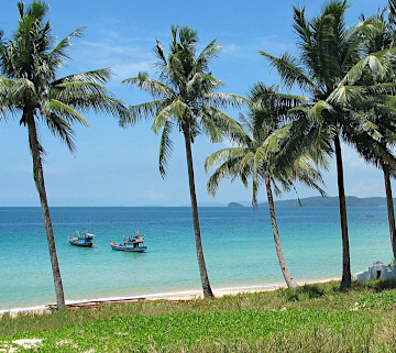 plage sauvage sur l'île de Phu Quoc